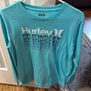 Teal tee with cuffs